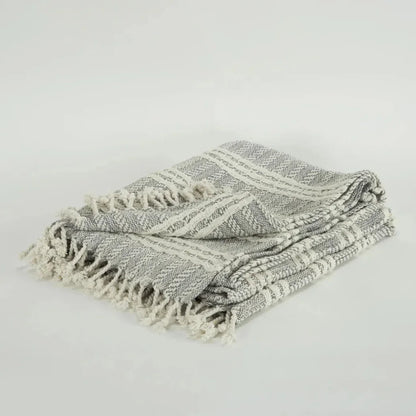 Jenny Handloomed Soft Cotton Throw Blanket - LOOMLAN - LOOMLAN - Throw Blankets