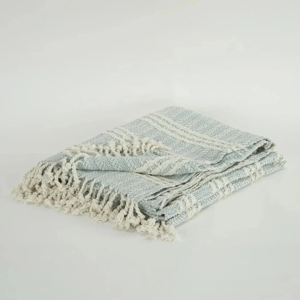 Jenny Handloomed Soft Cotton Throw Blanket - LOOMLAN - LOOMLAN - Throw Blankets