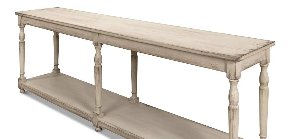Jensen Wooden Rectangular Console Table - LOOMLAN - Sarreid - Console Tables