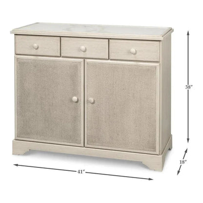 Jeremy Tulip Wood & Porcelain Two Door Cabinet - LOOMLAN - Accent Cabinets