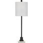 Jess White Marble and Metal Table Lamp - LOOMLAN - Table Lamps