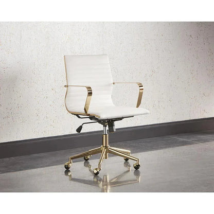 Jessica Leather Office Chair-Office Chairs-SUNPAN-LOOMLAN