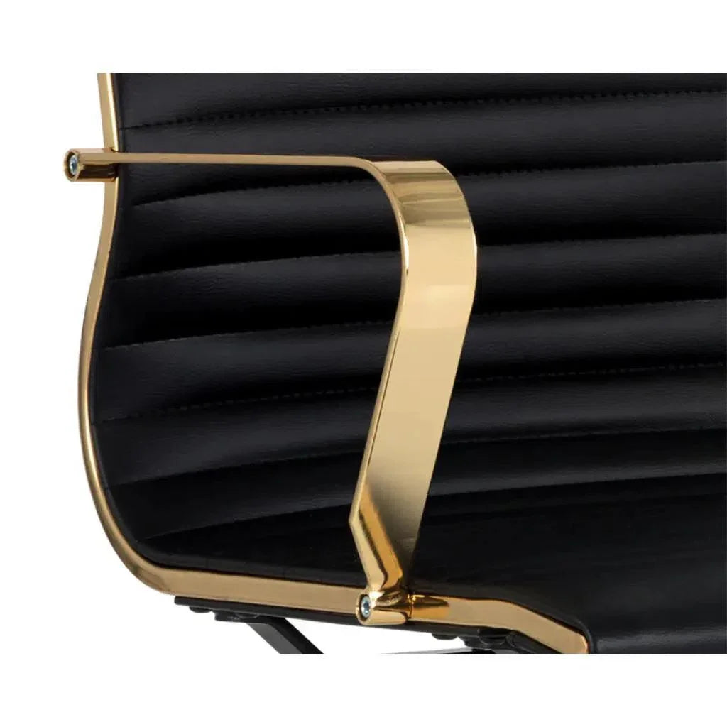 Jessica Leather Office Chair-Office Chairs-SUNPAN-LOOMLAN