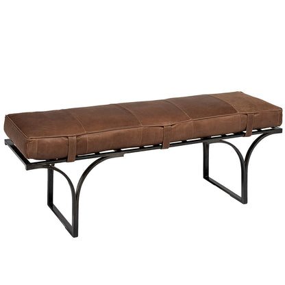 Jessie Genuine Leather Bedroom Bench
