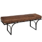 Jessie Genuine Leather Bedroom Bench