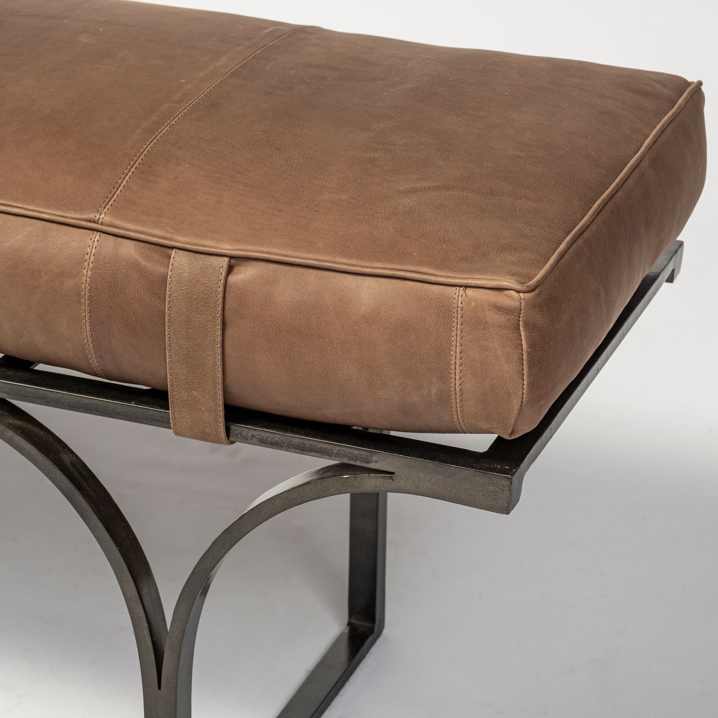 Jessie Genuine Leather Bedroom Bench