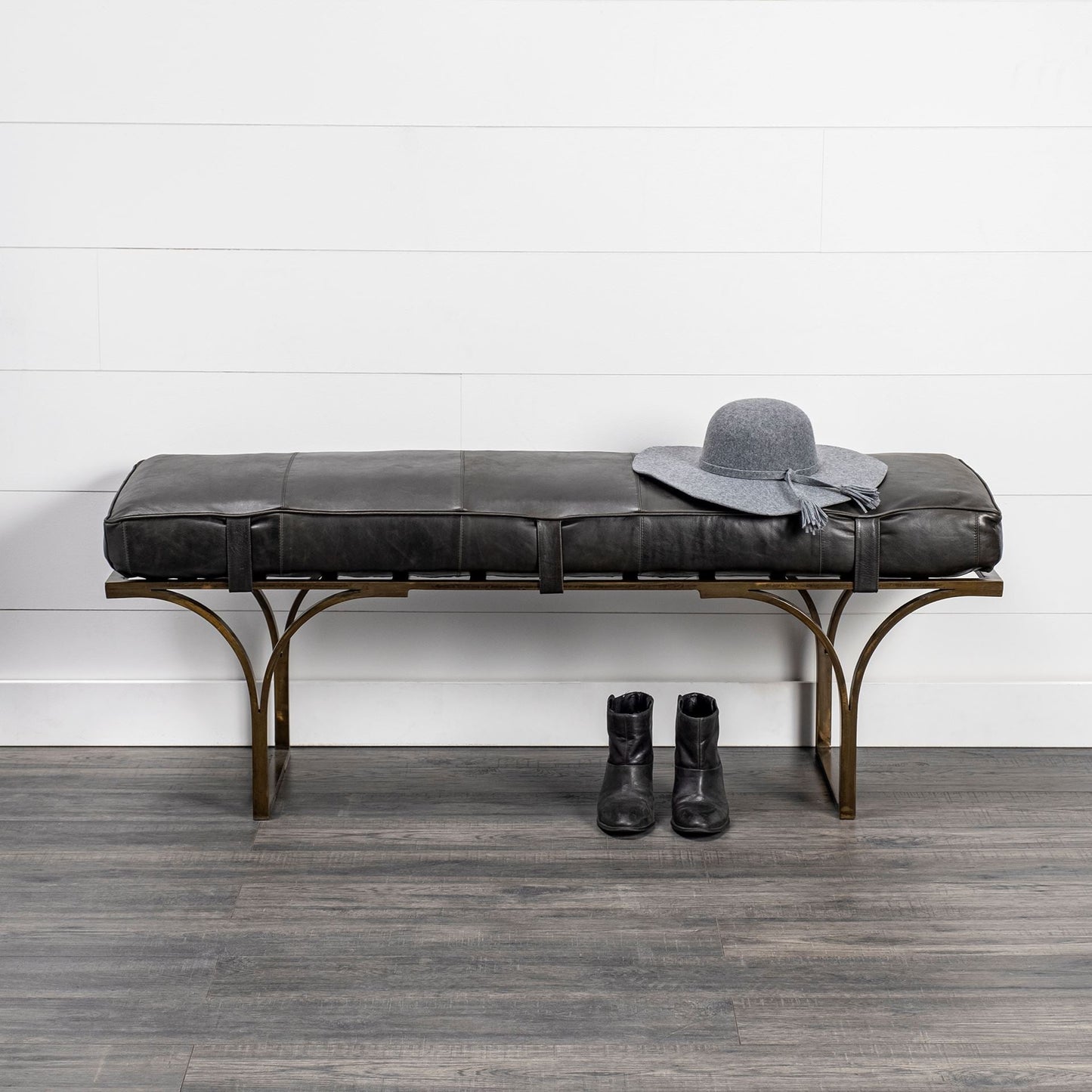 Jessie Genuine Leather Bedroom Bench