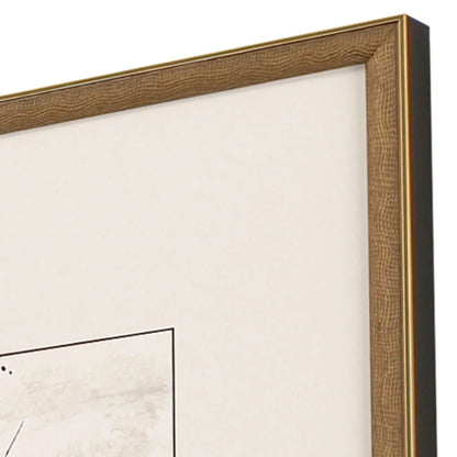 Jete Wood Black Framed Wall Art 4PC