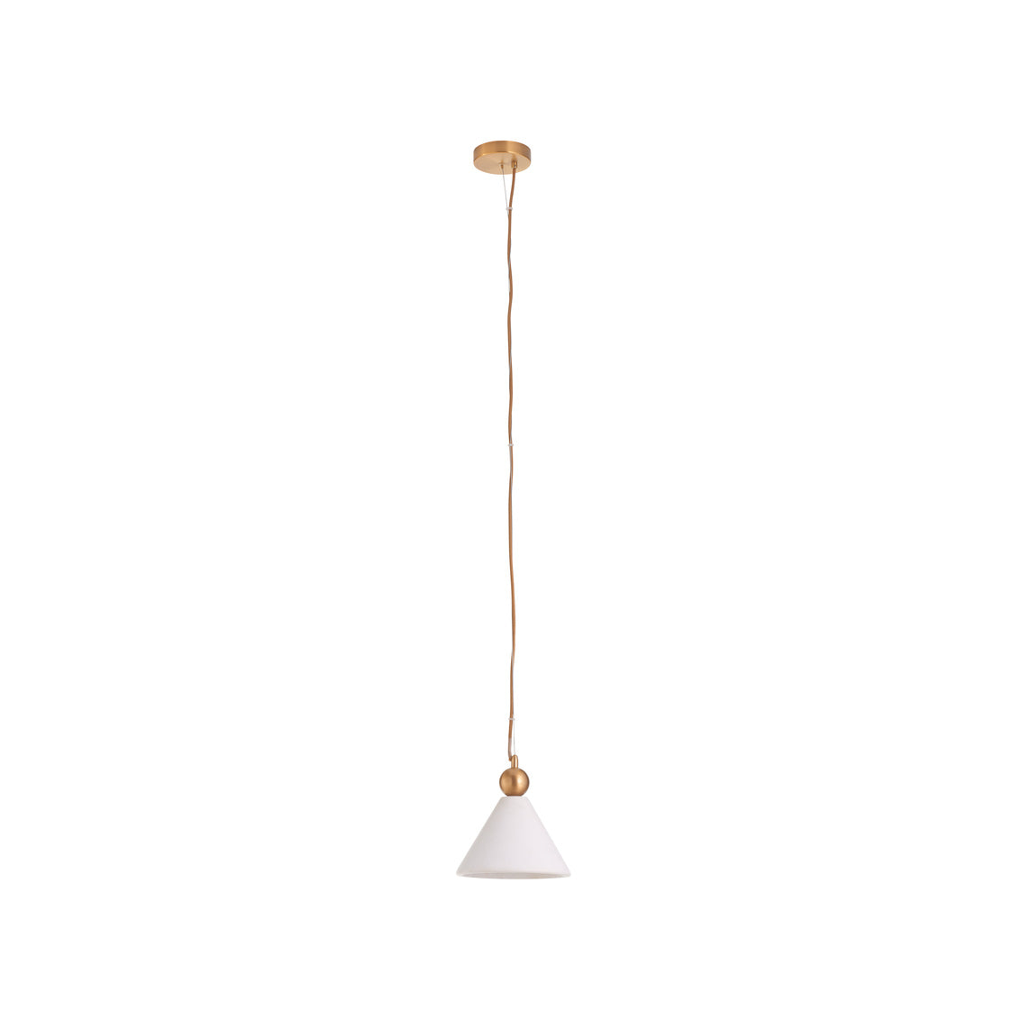 Jett Sleek Marble Shade White Pendant