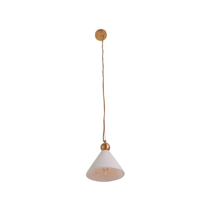 Jett Sleek Marble Shade White Pendant
