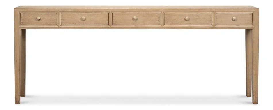Jeweler's Wood Rectangular Console Table - LOOMLAN - Sarreid - Console Tables