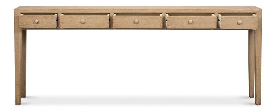 Jeweler's Wood Rectangular Console Table - LOOMLAN - Sarreid - Console Tables