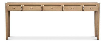 Jeweler's Wood Rectangular Console Table - LOOMLAN - Sarreid - Console Tables