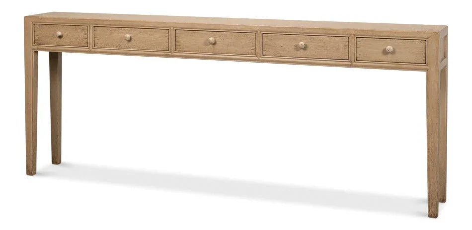 Jeweler's Wood Rectangular Console Table - LOOMLAN - Sarreid - Console Tables