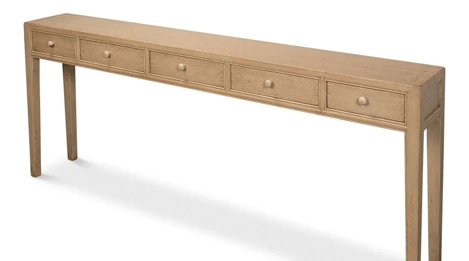 Jeweler's Wood Rectangular Console Table - LOOMLAN - Sarreid - Console Tables