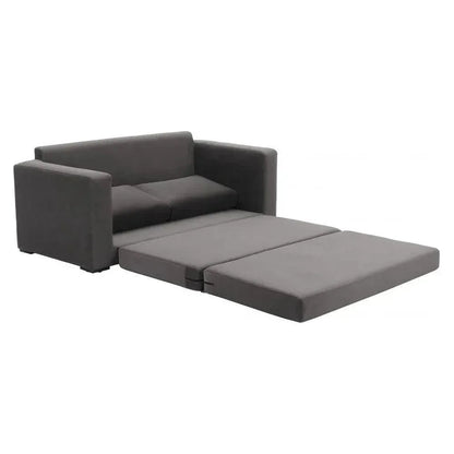 Jide Wood Grey Sleeper Sofa - LOOMLAN - Zuo Modern - Sofas & Loveseats