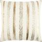 Jill Silver Or Gold Metallic Throw Pillow - LOOMLAN - LOOMLAN - Throw Pillows