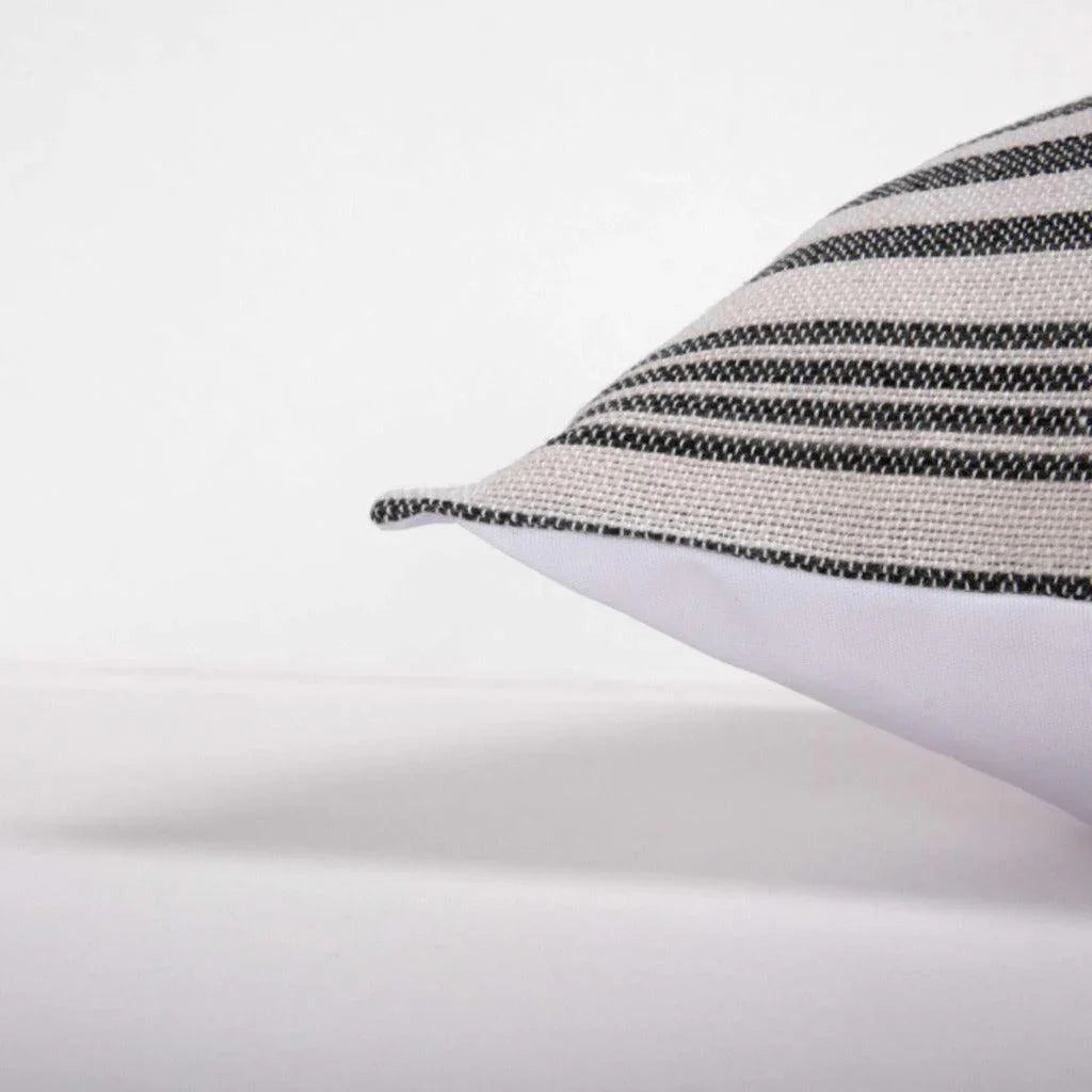 Jillian Striped Outdoor Throw Pillows-Outdoor Pillows-LOOMLAN-LOOMLAN