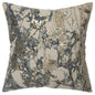 Jimmy Gray & Gold Pillow With Insert - LOOMLAN - LOOMLAN - Throw Pillows