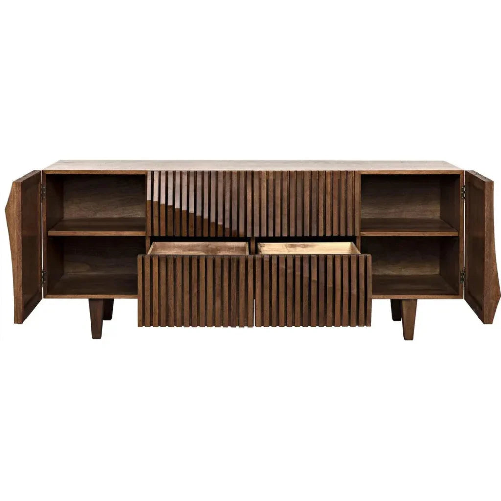 Jin - Ho Wood Dark Walnut Sideboard - LOOMLAN - Noir - Sideboards