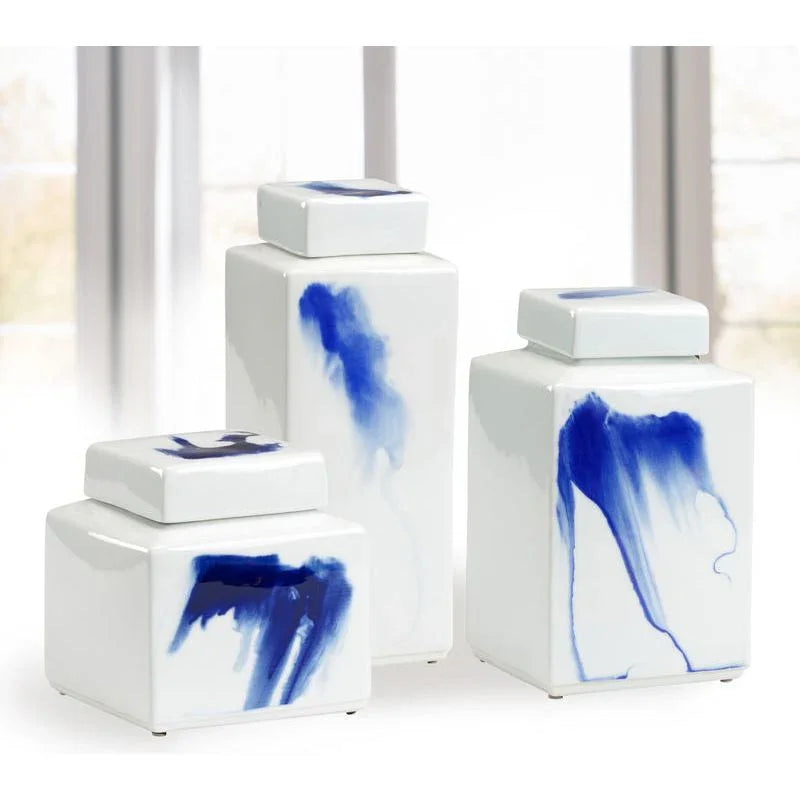 Jizhou White Glazed Ceramic Vase - LOOMLAN - Chelsea House - Vases & Jars