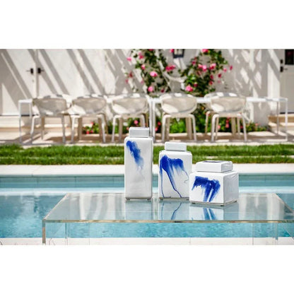 Jizhou White Glazed Ceramic Vase - LOOMLAN - Chelsea House - Vases & Jars