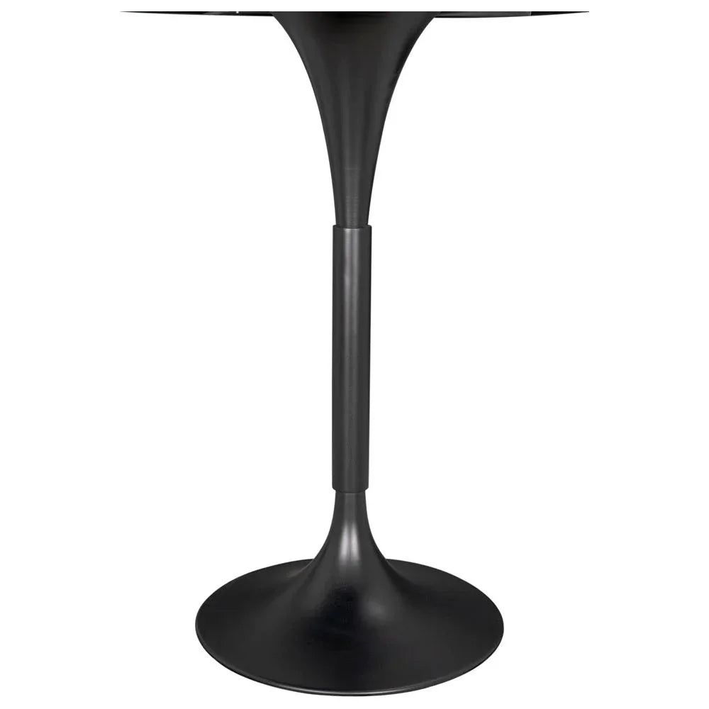 Jman Industrial Steel Base Round Bar Table - LOOMLAN - Noir - Bar Tables