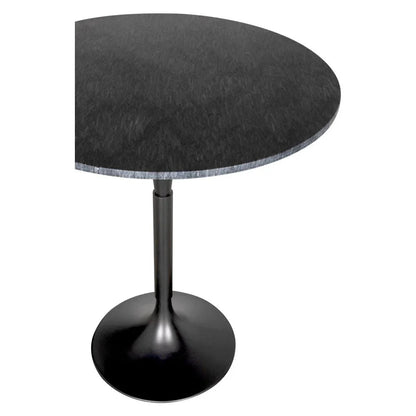 Jman Industrial Steel Base Round Bar Table - LOOMLAN - Noir - Bar Tables