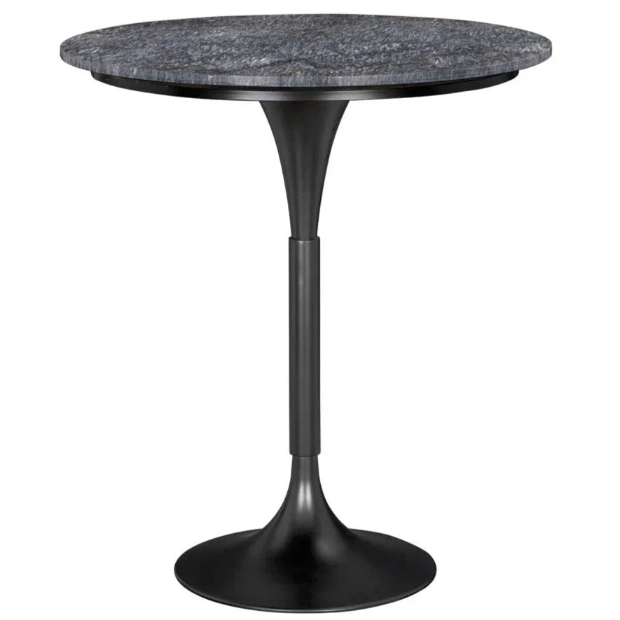 Jman Industrial Steel Base Round Bar Table - LOOMLAN - Noir - Bar Tables