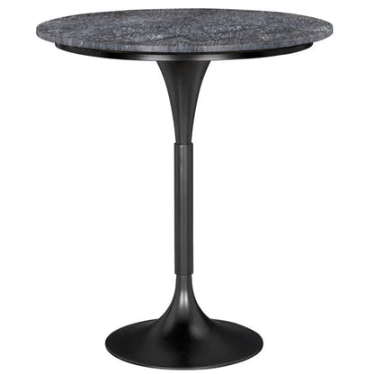Jman Industrial Steel Base Round Bar Table - LOOMLAN - Noir - Bar Tables