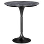 Jman Industrial Steel Base Round Bar Table - LOOMLAN - Noir - Bar Tables