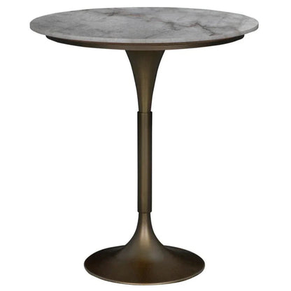 Jman Industrial Steel Base Round Bar Table - LOOMLAN - Noir - Bar Tables