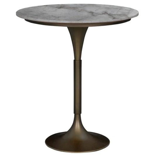 Jman Industrial Steel Base Round Bar Table - LOOMLAN - Noir - Bar Tables