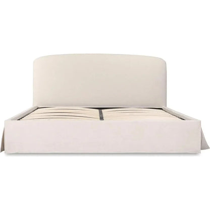 Joan Performance Ivory Bed With Storage - LOOMLAN - Moe's Home - Beds