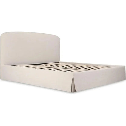 Joan Performance Ivory Bed With Storage - LOOMLAN - Moe's Home - Beds