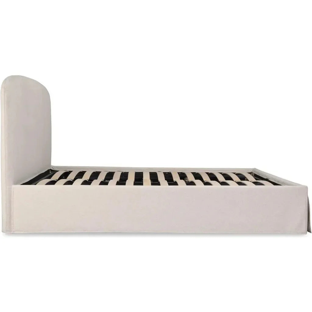 Joan Performance Ivory Bed With Storage - LOOMLAN - Moe's Home - Beds