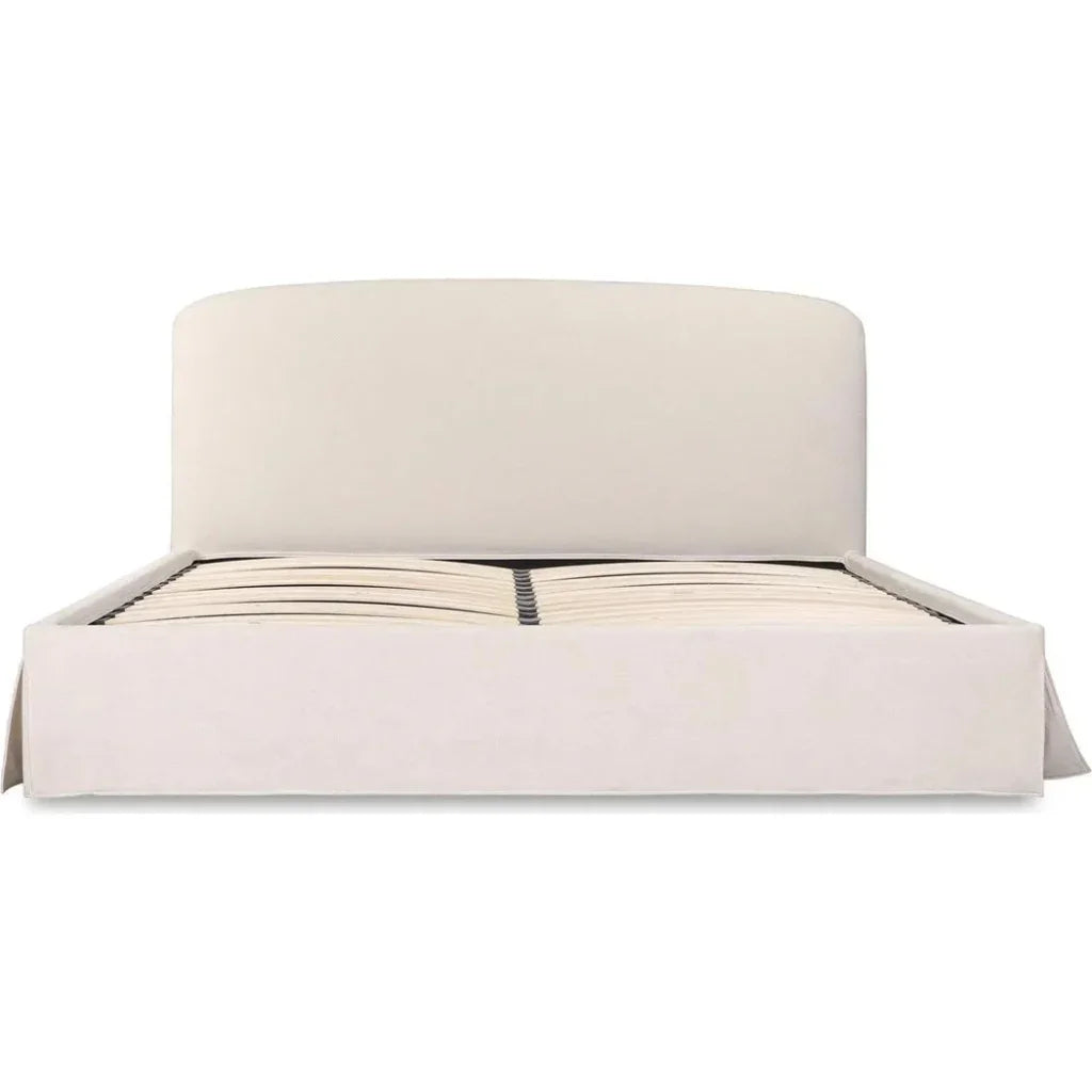 Joan Performance Ivory Bed With Storage - LOOMLAN - Moe's Home - Beds