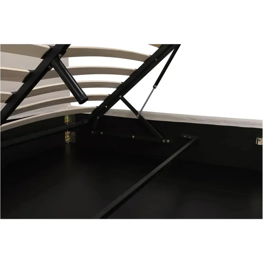 Joan Performance Ivory Bed With Storage - LOOMLAN - Moe's Home - Beds