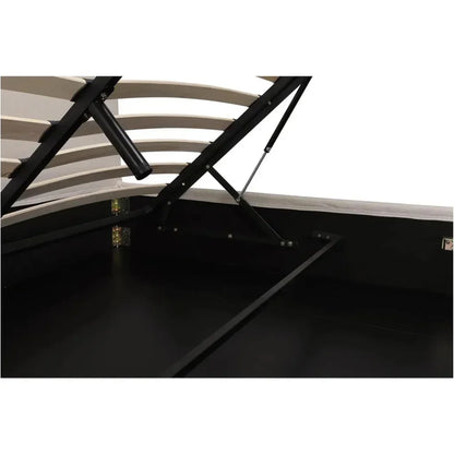 Joan Performance Ivory Bed With Storage - LOOMLAN - Moe's Home - Beds