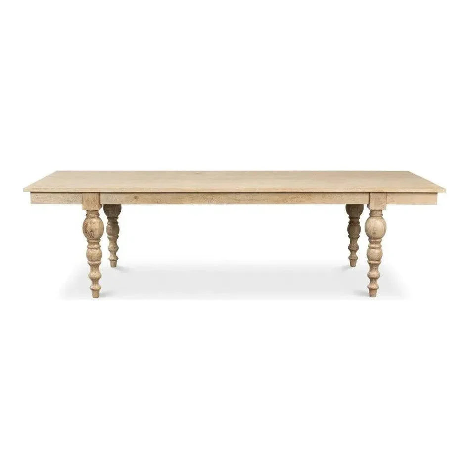 Jocelyn Dining Table Rectangle-Dining Tables-Sarreid-LOOMLAN