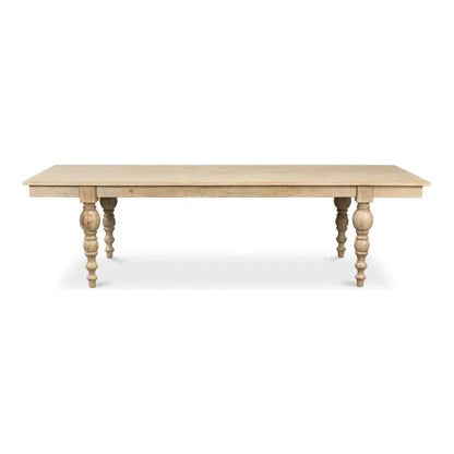 Jocelyn Dining Table Rectangle-Dining Tables-Sarreid-LOOMLAN