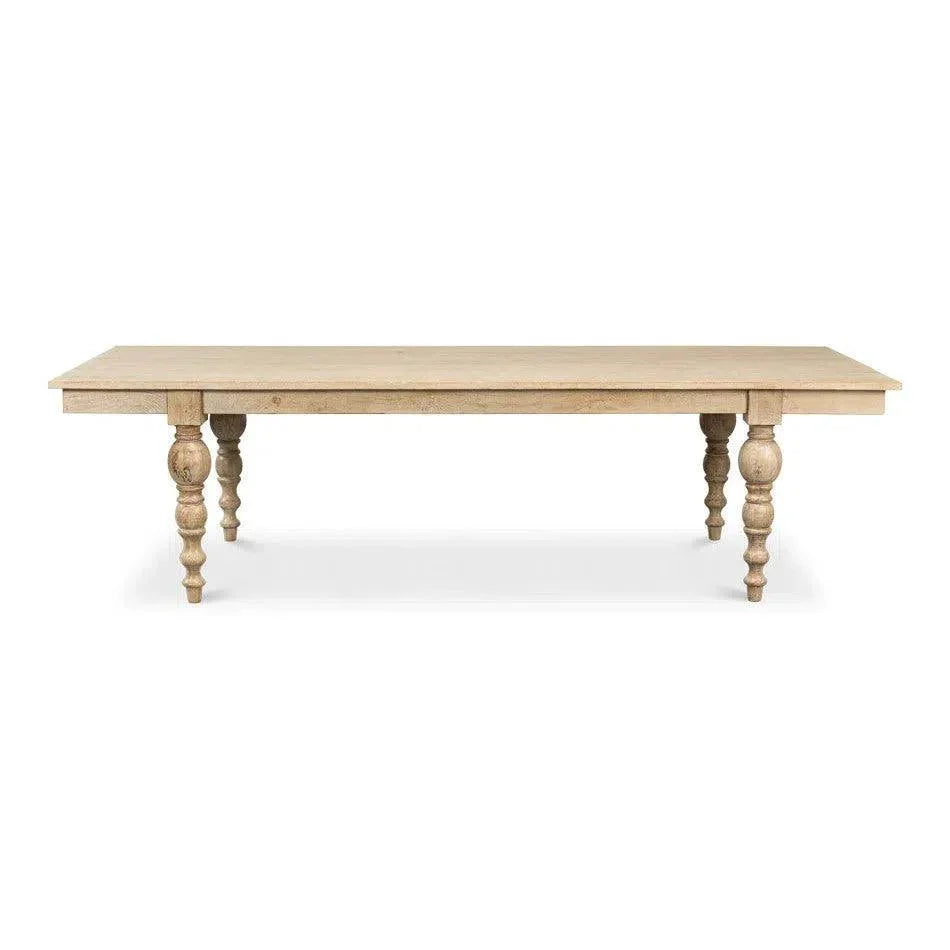 Jocelyn Dining Table Rectangle-Dining Tables-Sarreid-LOOMLAN
