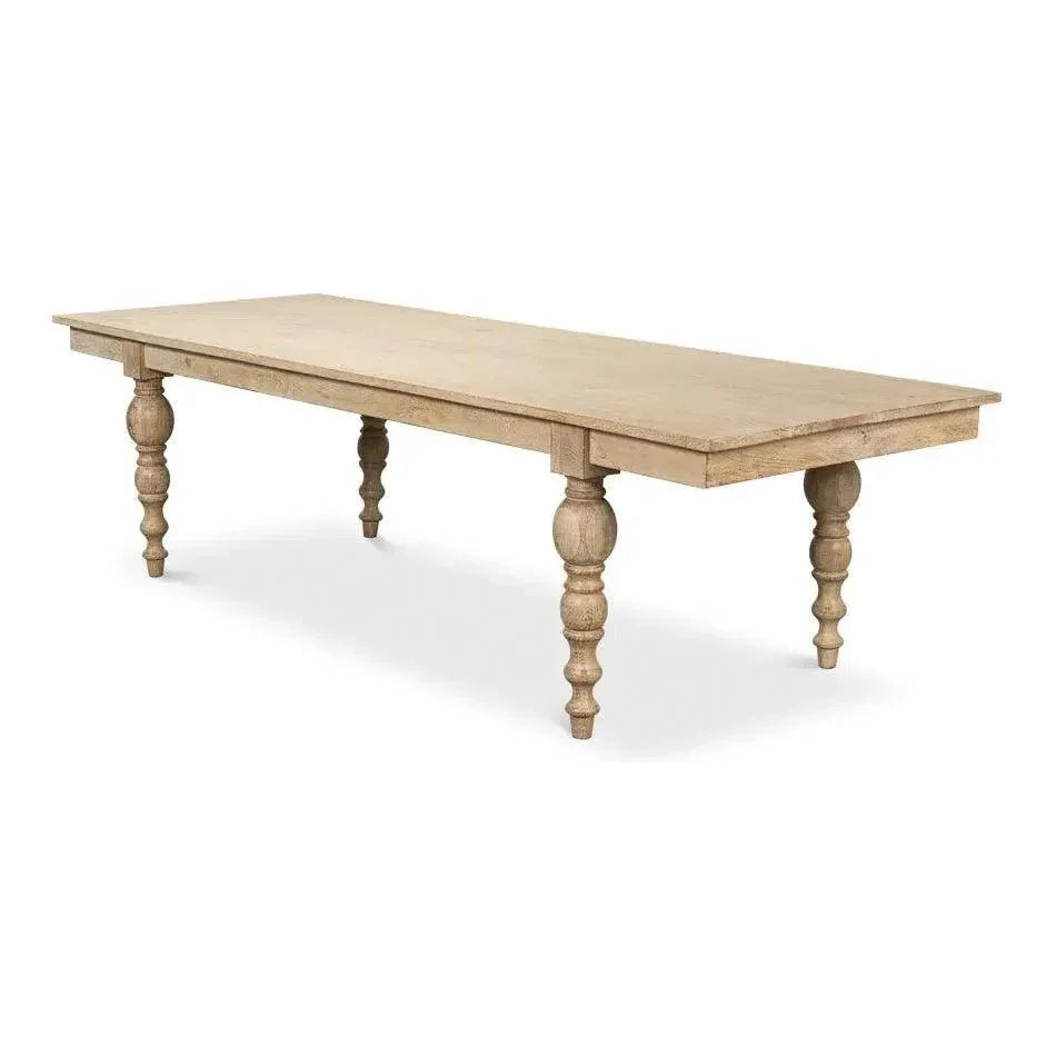 Jocelyn Dining Table Rectangle-Dining Tables-Sarreid-LOOMLAN