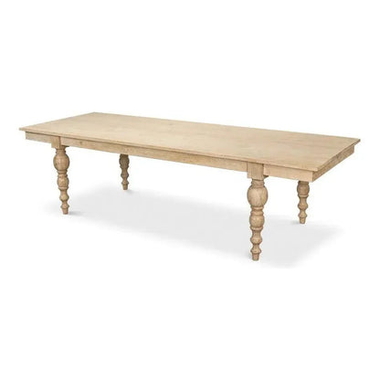 Jocelyn Dining Table Rectangle-Dining Tables-Sarreid-LOOMLAN