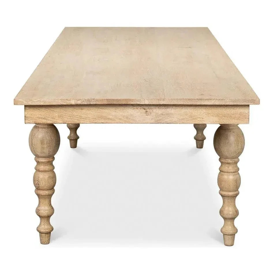 Jocelyn Dining Table Rectangle-Dining Tables-Sarreid-LOOMLAN