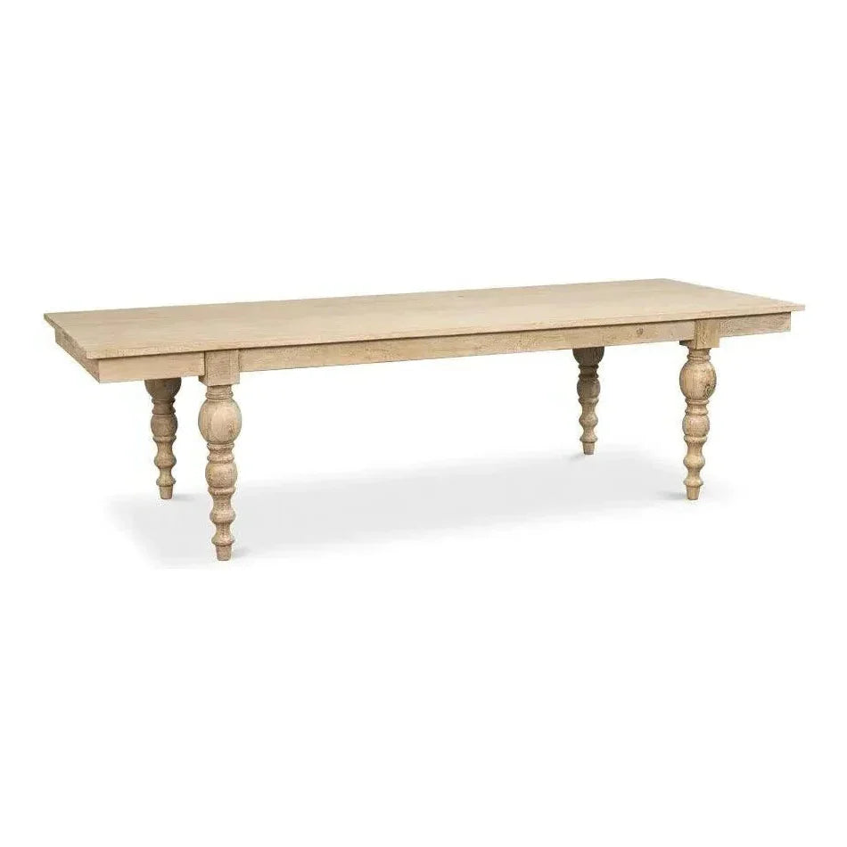 Jocelyn Dining Table Rectangle-Dining Tables-Sarreid-LOOMLAN