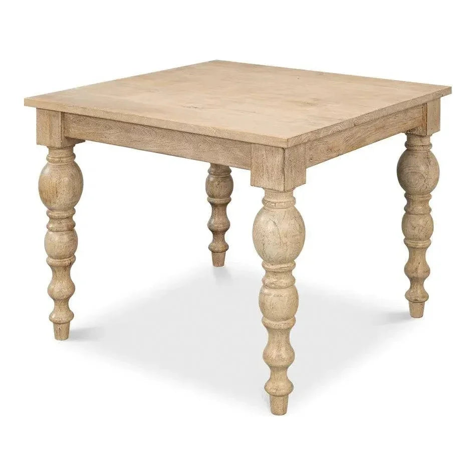 Jocelyn Dining Table Square-Dining Tables-Sarreid-LOOMLAN