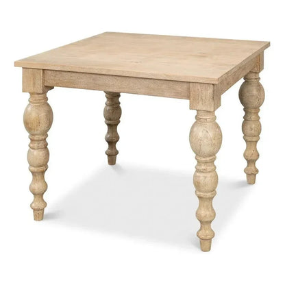 Jocelyn Dining Table Square-Dining Tables-Sarreid-LOOMLAN