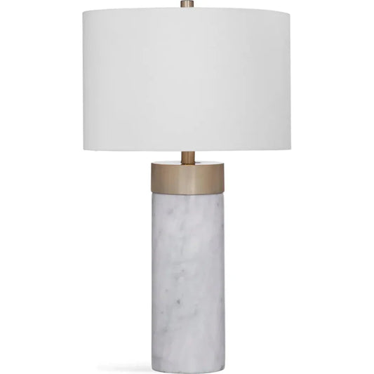Jocelyn Marble White Table Lamp - LOOMLAN - Bassett Mirror - Table Lamps