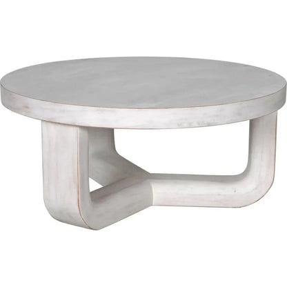 Joel Round Wooden Coffee Table